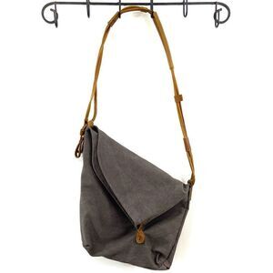 New✨ BIG Canvas & Leather Hobo Bag